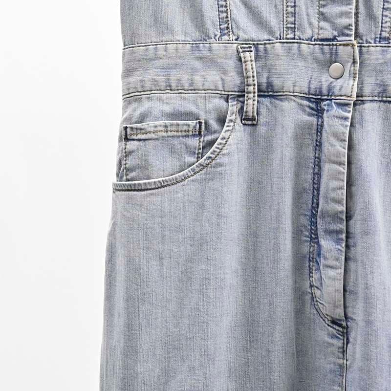 アシンメトリーデニムワンピース